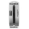 Real Rock Double Gode Straight Slim 35.5 x 3.8cm Noir